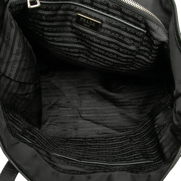 Pre-Loved Prada Saffiano Trimmed Tessuto Applique Tote - Picture 4 of 6